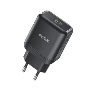 Chargeur Mural Rapide YC29 EU YESIDO – 25W Max, Compatible iPhone & Samsung