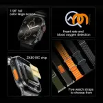 Yesido IO21 : Montre connectée 1,96" avec appel Bluetooth