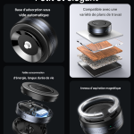 Support Téléphone Magnétique & Compact – Mains Libres, Où Que Vous Soyez !