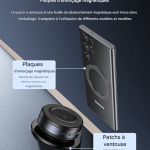 Support Téléphone Magnétique & Compact – Mains Libres, Où Que Vous Soyez !